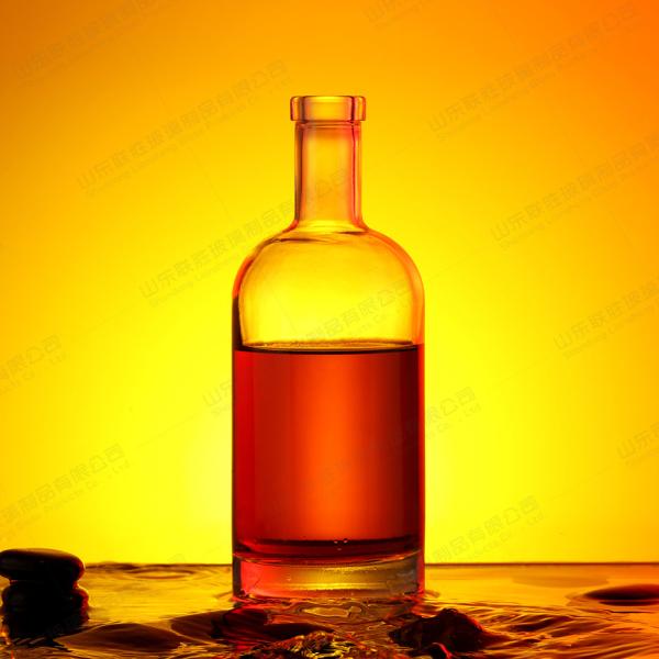 Flint Glass 100ml 200ml 375ml 500ml 750ml 1000ml Bottle with Wooden Cork Lid