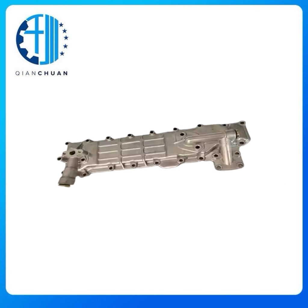 Oil Cooler Cover 8970200372 8944496450 For Isuzu 4BG1 Excavator Engine Spare Parts