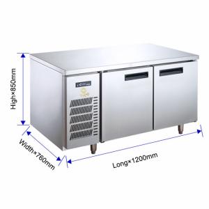 Quality 0℃-5℃ Electric Stainless Steel Restaurant Worktable Refrigerator for Storage and Cooling wholesale
