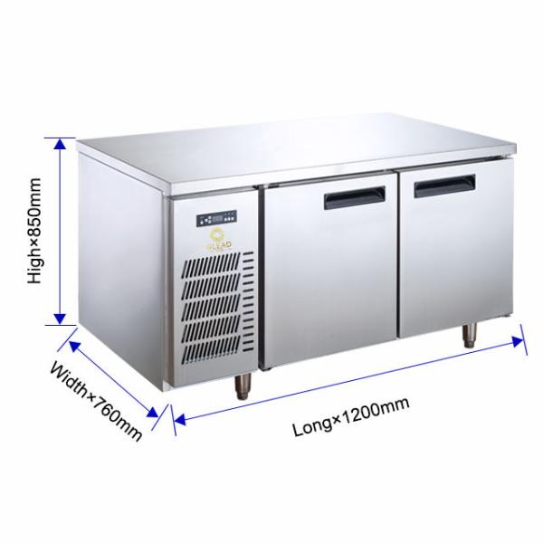 0℃-5℃ Electric Stainless Steel Restaurant Worktable Refrigerator for Storage and