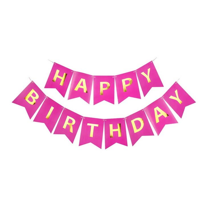 Custom Printed Paper Letter Festival Party Decorations Wedding Party Banners And Tassel