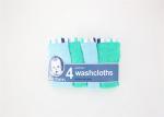 Quick Suction Sweat Baby Bath Washcloths 100% Cotton 300G 9x9"