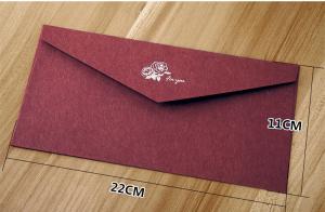 Quality Creative high-grade stamping texture paper business invitation envelope wholesale