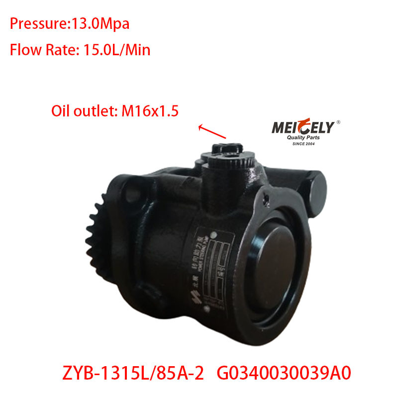Stock ZYB-1315L/85A-2 Foton RWD Power Steering Pump G0340030039A0