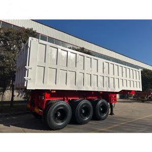 Quality 3 Axle 12R20 Tires 12 Tires Mechanical Suspension (Airbag Suspension Can Be Customized To The Customer) Dump Semi-Trailer wholesale
