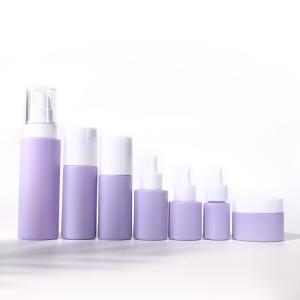 Quality Glass Cosmetics Pump Bottle Custom Packaging Round 40ml 50ml 100ml Skin Care wholesale