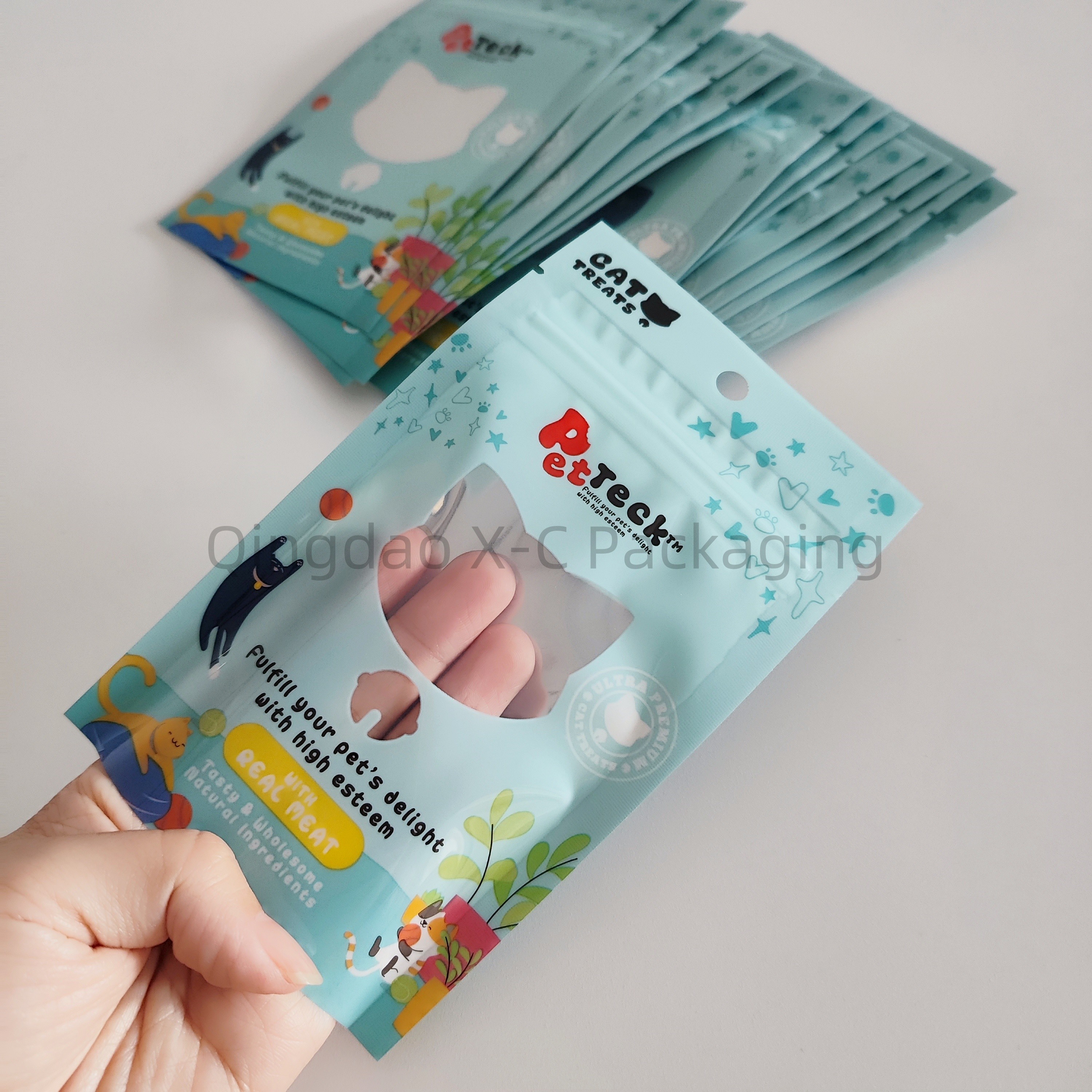 OEM Reusable Printed Food Packaging Bags Flexible Compoud With Zipper Closure