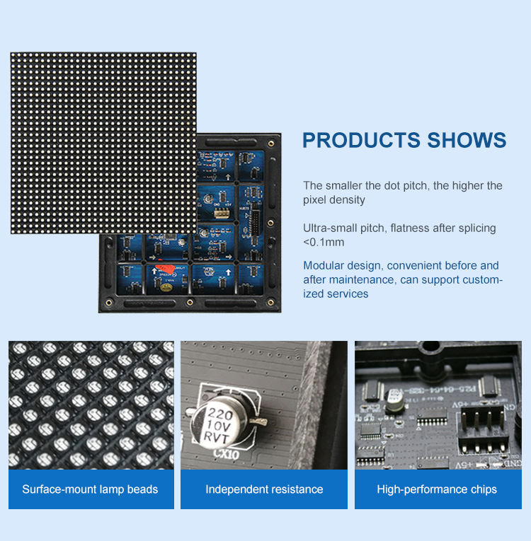 Small Pitch LED Display LED Video Wall Indoor Seamless Without Frame HRSIM-P1.66