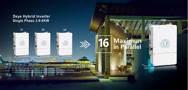 Excellent EU Deye Single Phase Hybrid Solar Inverter8kw with Input Voltage 125V-425V