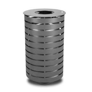 Quality Garden Street Furnitures D450mm H850mm Metal Waste Container wholesale