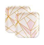 Square 12 Inch Disposable Dinner Plates For Wedding