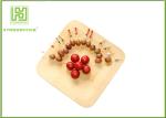 10'' Thanksgiving Holiday Disposable Wooden Plates Natural Barbecue / Sandwich