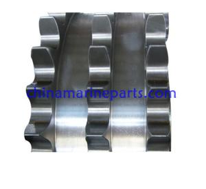 Quality MAN low-speed marine diesel S35 ~ S90 G50 ~ G90 three rows of white alloy steel casting sprocket sprocket wholesale