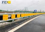 Polyurethane Roller Highway Crash Barrier Orange / Yellow Eco Friendly