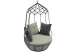 39.76'' X 65.75''H Outdoor Iron Ceiling Hanging Swing Chair