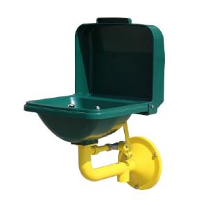 Quality Round bracket Anti-corrosion Wall-mounted ABS-cover ABS basin eye washer ,eyewash station Auto open and close wholesale