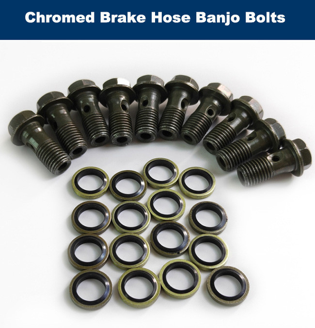 3/8" X 24 UNF Brake Hose Banjo Bolt Auto CNC Machining Double Banjo Fitting