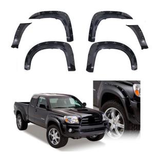 Quality Black ABS Plastic Toyota Tacoma Parts 4x4 Fender Flares For Tacoma wholesale