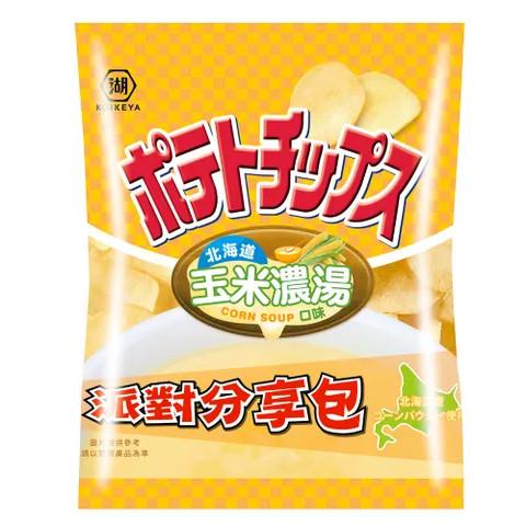 Enhance your wholesale assortment with Creamy Corn Soup Potato Chips, perfectly