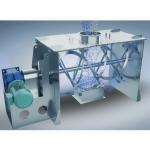 Single Shaft Ribbon Mixer Machine , Double Ribbon Blender With Sprayer