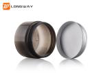 Plastic PET Cream Jar Amber Clear 20g with Aluminum Cap for Cosmetic Packaging