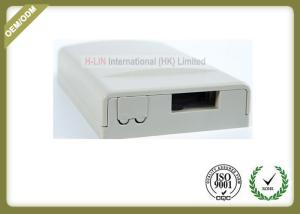 Quality ABS Material Fiber Optic Tools , 2 Cores Fiber Optic Termination Box With SC APC Adapter wholesale