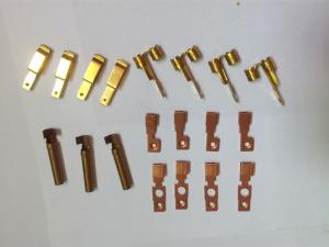 Quality Brass Nickel Plating Progressive Metal Forming , Metal Stamping Parts Cable Connectors wholesale