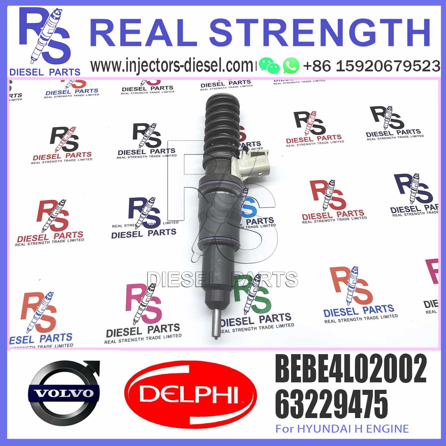 Diesel engine parts fuel Injector 63229475 33800-82700 BEBE4L02001 BEBE4L02002 BEBE4L02102