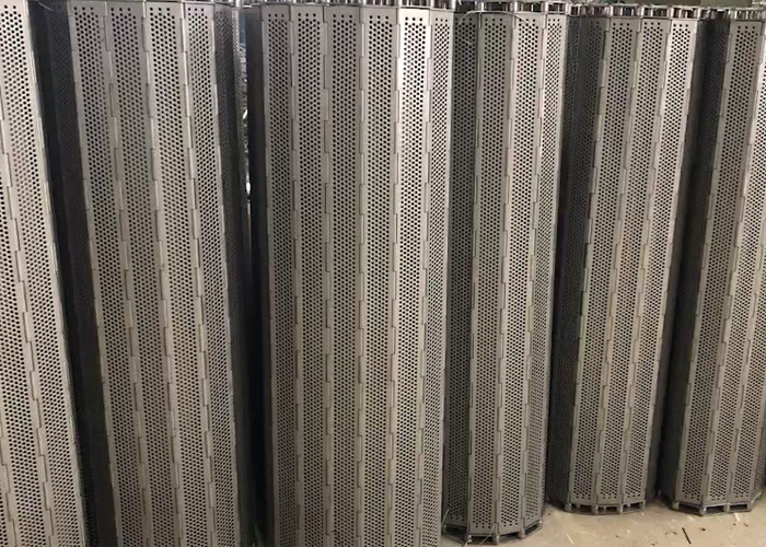 Slat Link Conveyor Belt Wire Mesh , Anti Rust Plate Conveyor Belt For Electronic Products