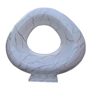 Quality Custom Outdoor Modern Large Fiberglass Abstract Art Deco Sculpture wholesale