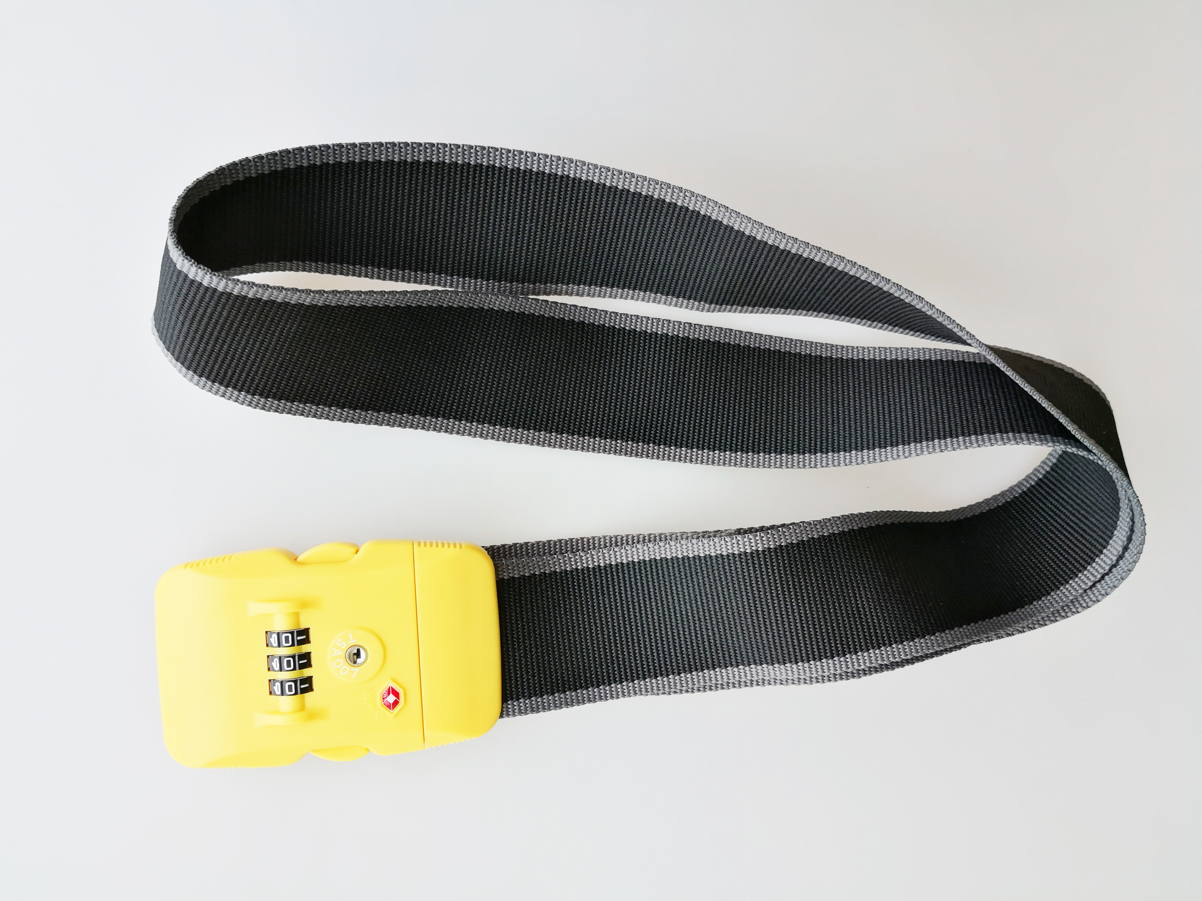 Personalized TSA Luggage Strap Lock TSA 319B 79.6g PC Material With 3 Dials
