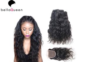 Quality Full Cuticle Brazilian Natural Black 7A Virgin Hair 4*4 lace closure wholesale