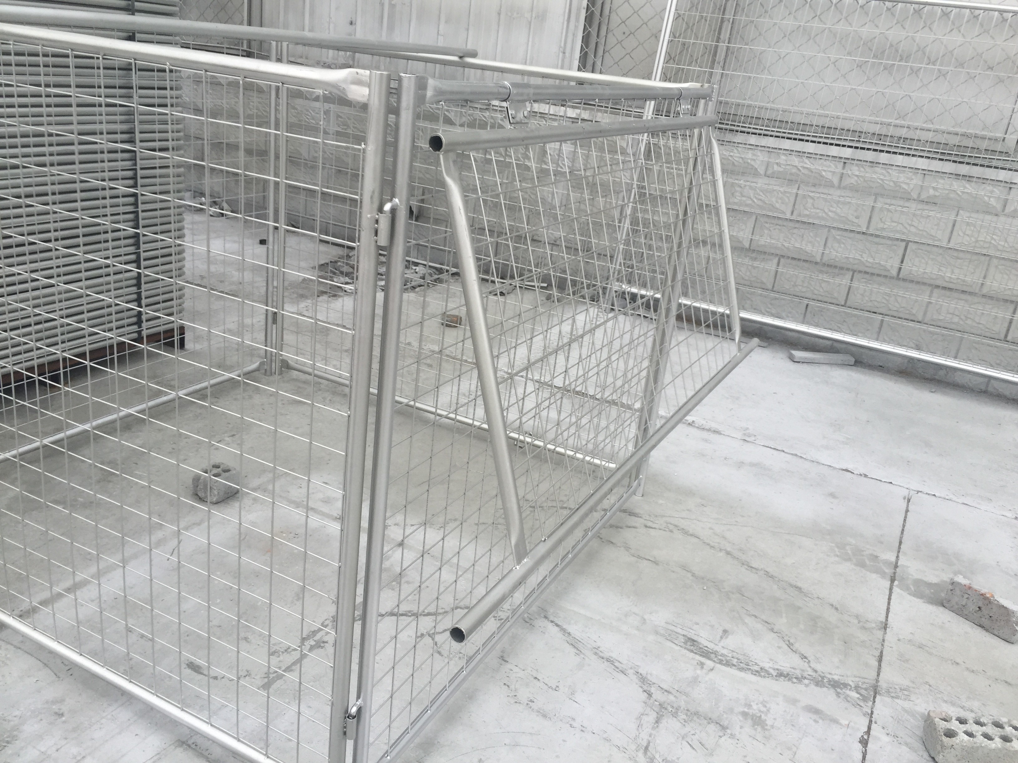 DIY Metal Garbage Cage 14&84 Microns Hdg Cage Panels 1.5mx1.8mx1.8m