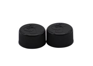 Quality Customized Plastic Child Proof Cap For Bottles Black 20mm Screw Cap wholesale