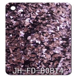 Quality Rose Gold And Black Glitter Acrylic Sheets Chunky Flexible Plexiglass 1050x1860mm wholesale