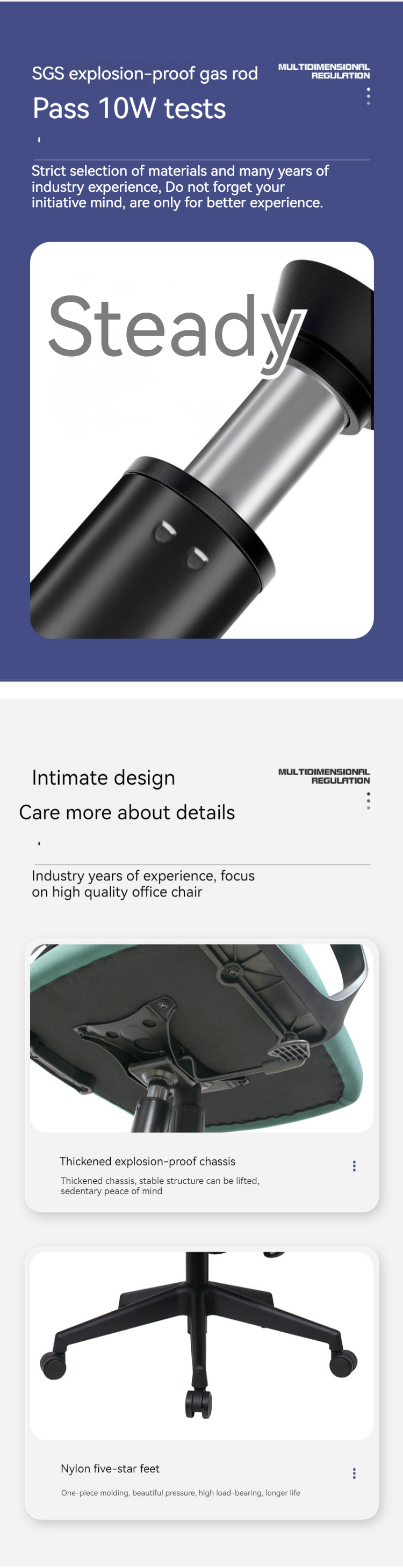 Ergonomic Office Chair Comfortable Swivel Lounge with 360 Degree Mesh and No Handrail Design