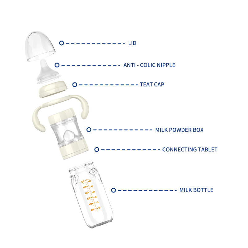 Night Fast Mixing Formula Mixing Baby Bottle 240Ml Portable
