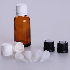 Quality 20ml 50ml Essential Oil Bottles Amber Glass Dropper Bottles With Plastic Cap wholesale