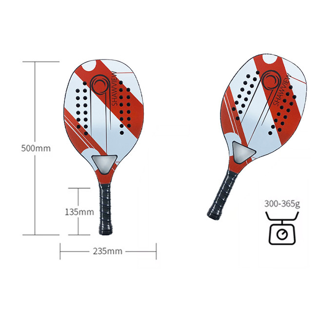 Sports Beach Tennis Rackets 12k Carbon PU Padel Tennis Racket