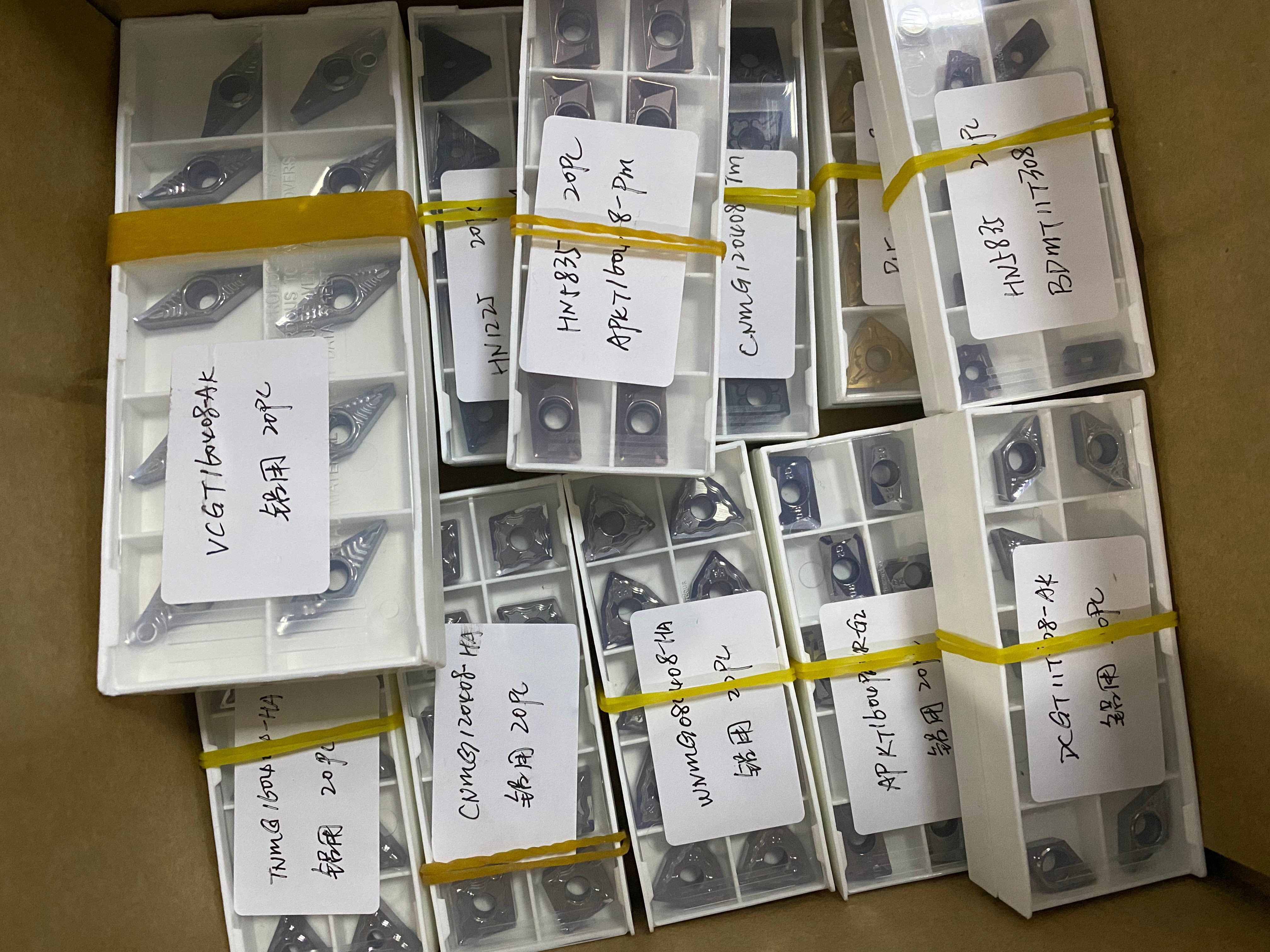 16ERAG60 Carbide Threading Insert 16IR PVD Coating For Metal CNC