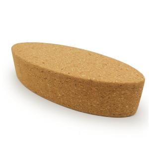Quality Natural Egg Oval Cork Blocks Yoga Bricks for supporting stabilizing aligning wholesale