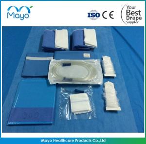 Quality EO Sterile Dental Drape Kits Disposable Dental Implant Kits Blue wholesale