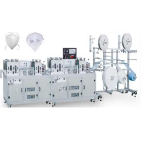 Quality Auto Mask Making Equipment 220v 3 Ply Mask Production 1.5t Weight wholesale