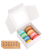 Customized Color 10x10x10 Square Cake Boxes for Packaging Desserts and Pastries