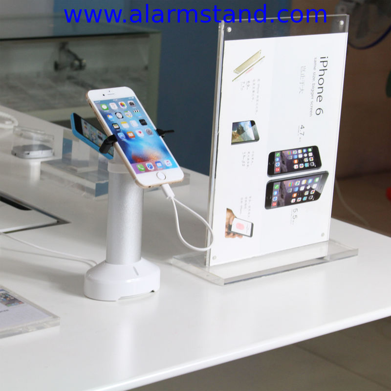COMER independent anti-theft alarm system for cellphone charging bracket with stickers