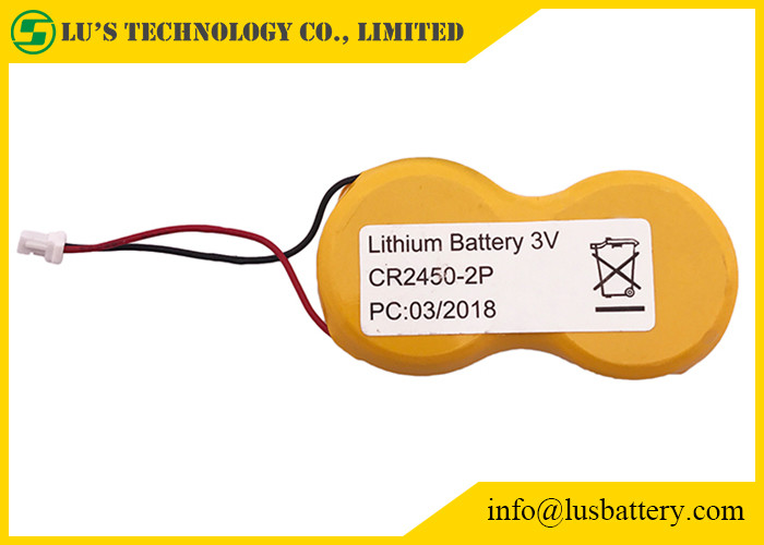 3v 1200mah CR2450 Limno2 Battery Pack 2P Connector