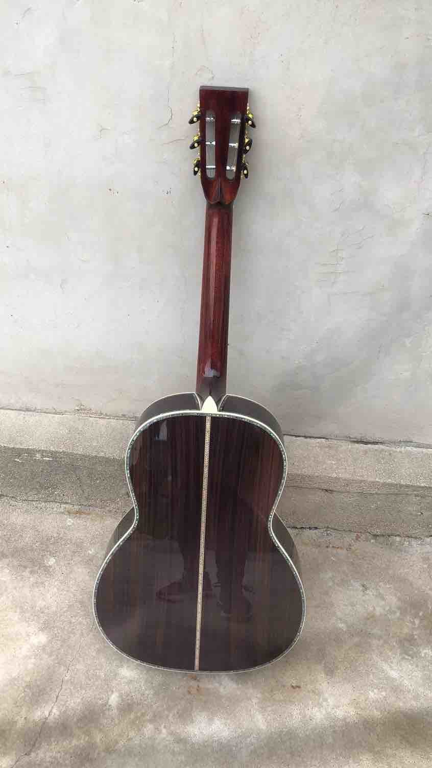 All Solid Spruce G00045 Guitar 39" Real Abalone Classic Acoustic Guitar in Sunburst Ebony Fingerboard