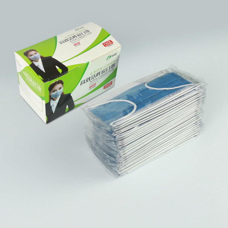 OEM Double Activated Carbon Filters Face Respirator Non Woven Material