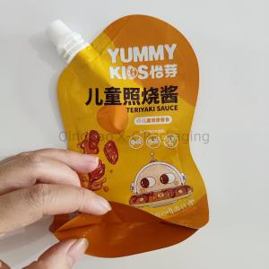 Quality Flexible Heat Seal Top Spout Stand Up Bag , Spouted Liquid Stand Up Pouches OEM wholesale