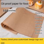 Straw Pulp Oil Proof Paper for Take Away Food Bakery Pizza Pad Barbecue French